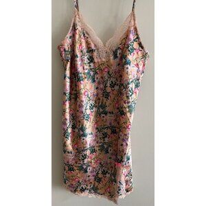 Victorias secret VS Victoria’s Secret floral flowers slip lingerie Gown size L